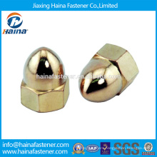 carbon Steel color zinc plated Dowed hex cap nut